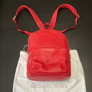 Micheal Kors backpack 🎒. Rich red.